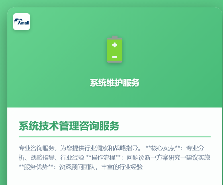 系统技术管理咨询服务