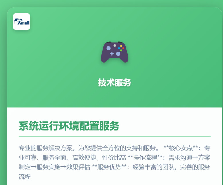 系统运行环境配置服务